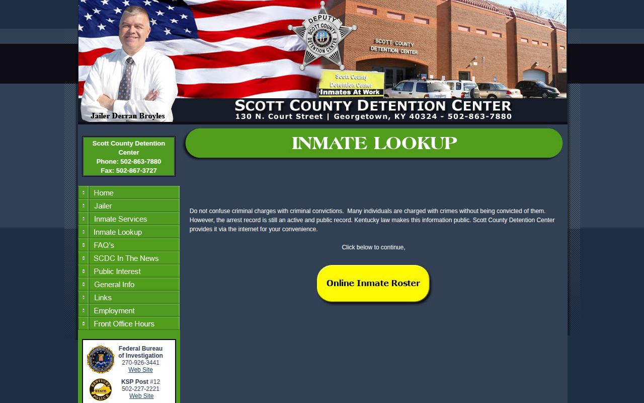 Scott County official inmate lookup