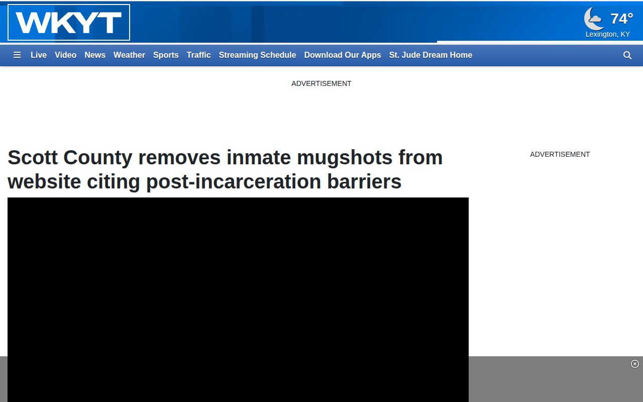 Report on Scott County mugshot policy