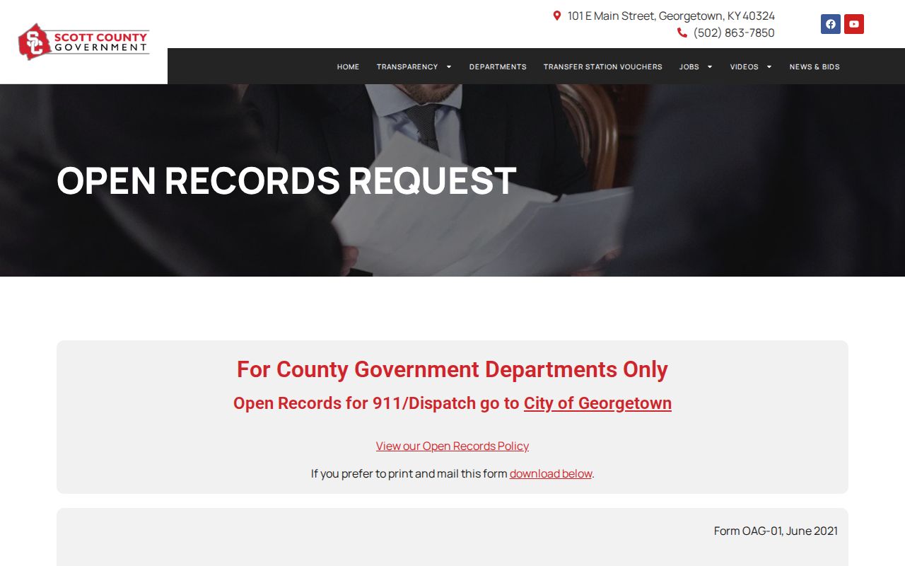 Scott County open records request